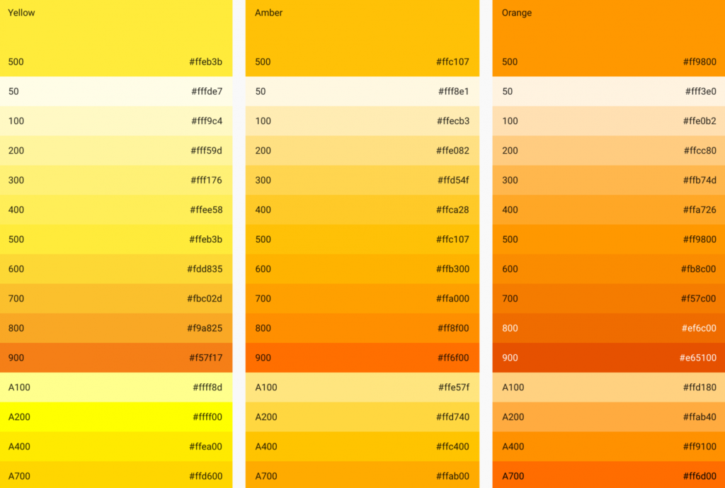 yellow color combinations